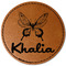 Butterflies Leatherette Patches - Round