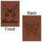 Butterflies Leatherette Sketchbooks - Large - Double Sided - Front & Back View