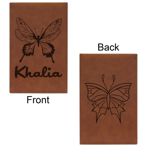 Butterflies Leatherette Sketchbooks - Small - Double Sided - Front & Back View