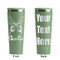 Butterflies Light Green RTIC Everyday Tumbler - 28 oz. - Front and Back