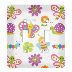 Butterflies Light Switch Cover (2 Toggle Plate)