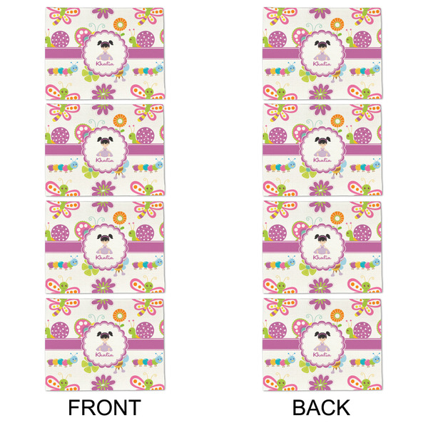 Butterflies Linen Placemat - APPROVAL Set of 4 (double sided)