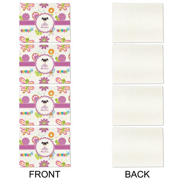 Butterflies Linen Placemat - APPROVAL Set of 4 (single sided)