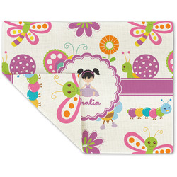 Butterflies Double-Sided Linen Placemat - Single w/ Name or Text