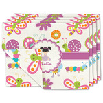 Butterflies Linen Placemat w/ Name or Text