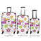 Butterflies Luggage Bags all sizes - With Handle