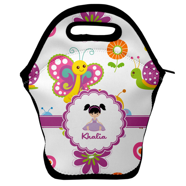 Custom Butterflies Lunch Bag w/ Name or Text