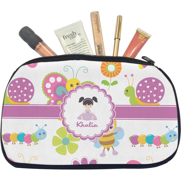 Custom Butterflies Makeup / Cosmetic Bag - Medium (Personalized)