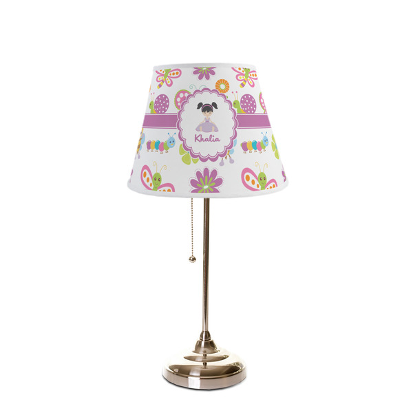 Butterflies Poly Film Empire Lampshade - On Stand