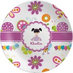 Butterflies Melamine Plate (Personalized)