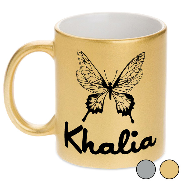 Butterflies Metallic Mugs