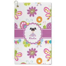 Butterflies Microfiber Golf Towel - Large (Personalized)