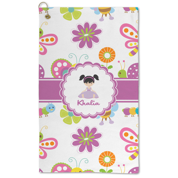 Custom Butterflies Microfiber Golf Towel (Personalized)