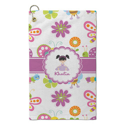 Butterflies Microfiber Golf Towel - Small (Personalized)