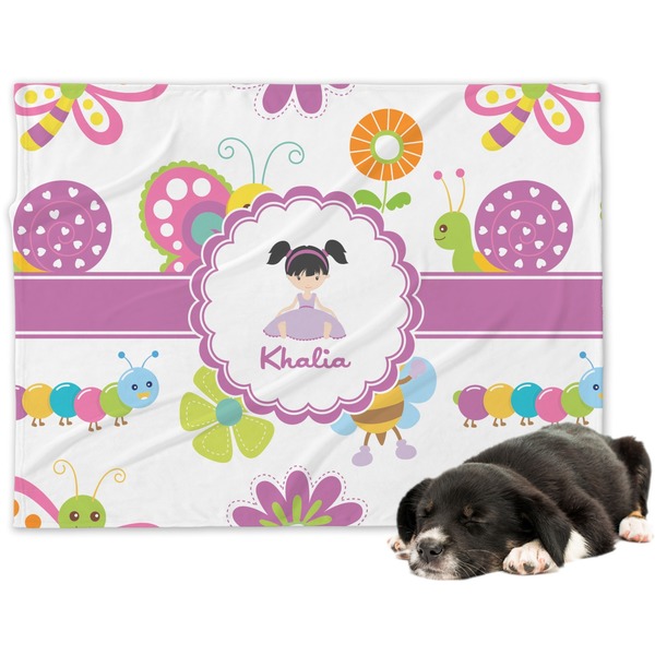 Custom Butterflies Dog Blanket (Personalized)