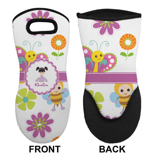 Butterflies Neoprene Oven Mitt (Front & Back)