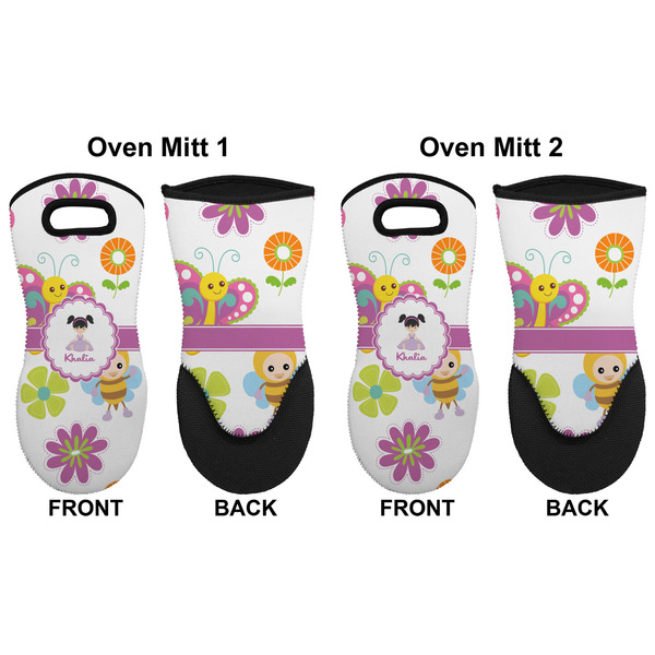 Butterflies Neoprene Oven Mitt - Set of 2 - Approval