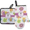 Butterflies Oven Mitt & Pot Holder Set w/ Name or Text