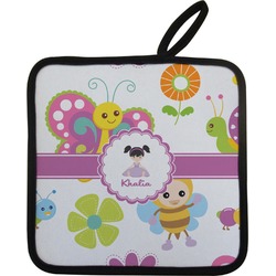 Butterflies Pot Holder w/ Name or Text