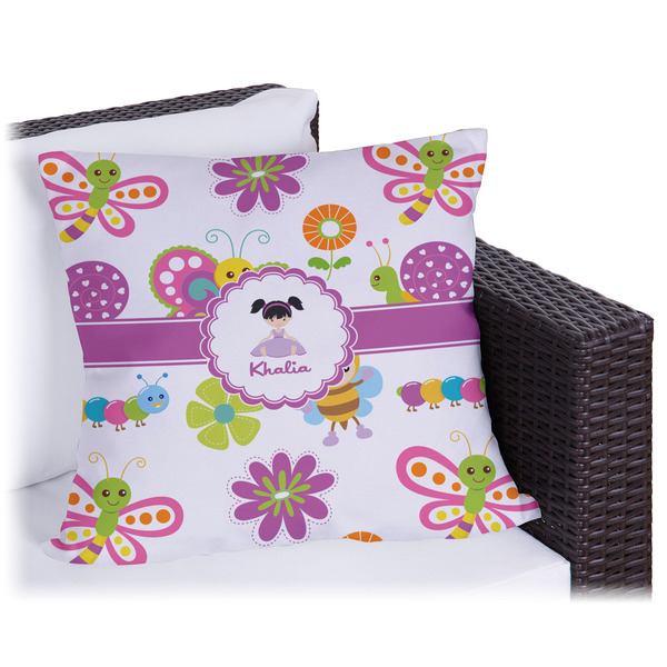 Custom Butterflies Outdoor Pillow (Personalized)