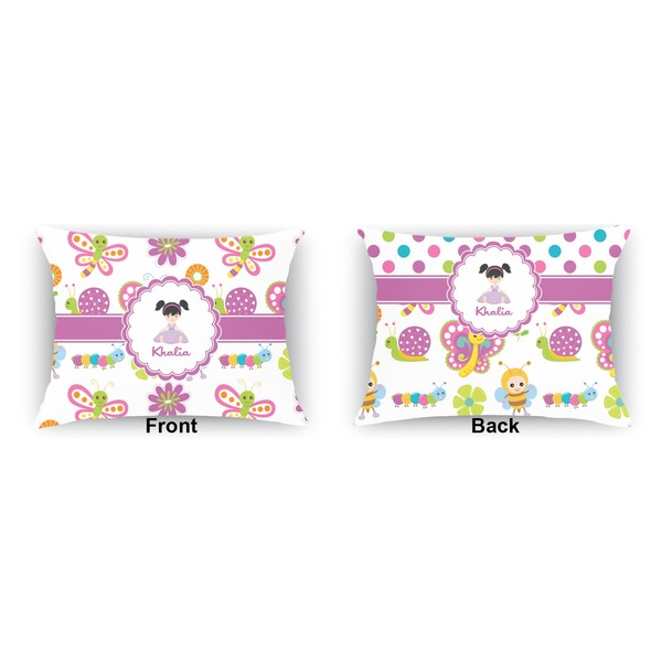 Butterflies  Outdoor Rectangular Throw Pillow (Front and Back)