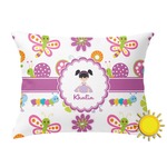Butterflies Outdoor Throw Pillow (Rectangular) (Personalized)