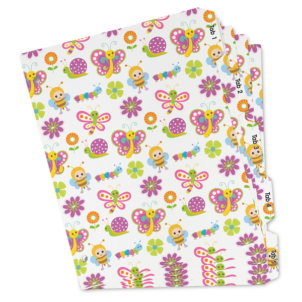 Custom Butterflies Binder Tab Divider - Set of 5 (Personalized)