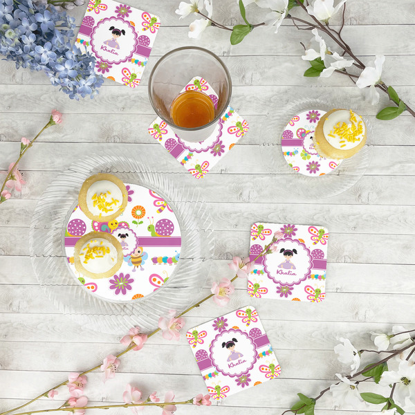 Butterflies Paper Coasters - In Context