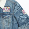 Butterflies Patches Lifestyle Jean Jacket Detail