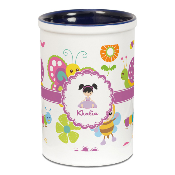 Butterflies Pencil Holder - Blue