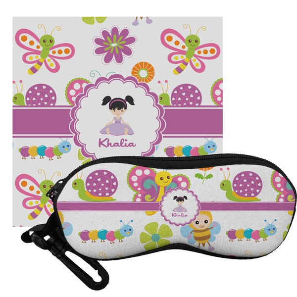 Custom Butterflies Eyeglass Case & Cloth (Personalized)