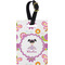 Butterflies Plastic Luggage Tag - Rectangular w/ Name or Text