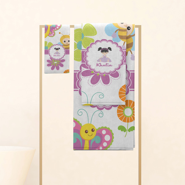 Butterflies Personalized Towel Set