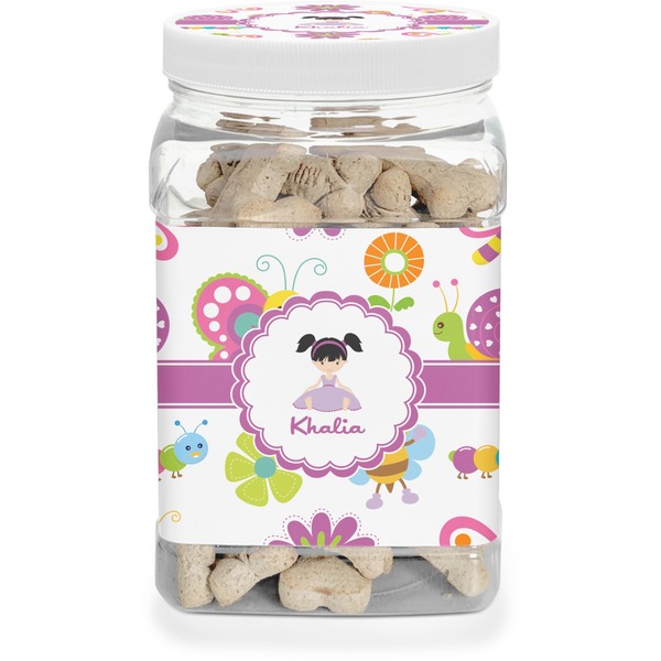 Custom Butterflies Dog Treat Jar (Personalized)