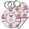 Butterflies Plastic Keychain (Personalized)