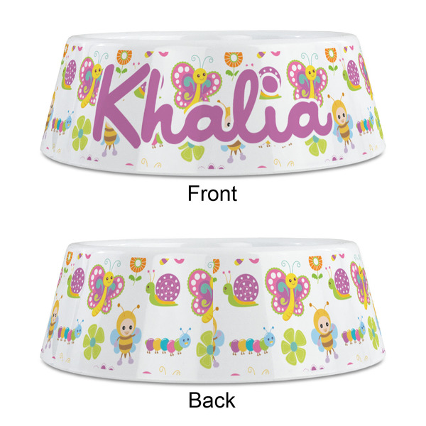 Butterflies Plastic Pet Bowls - Medium - APPROVAL