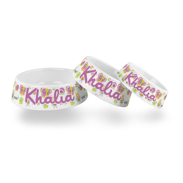 Butterflies Plastic Pet Bowls - PARENT MAIN