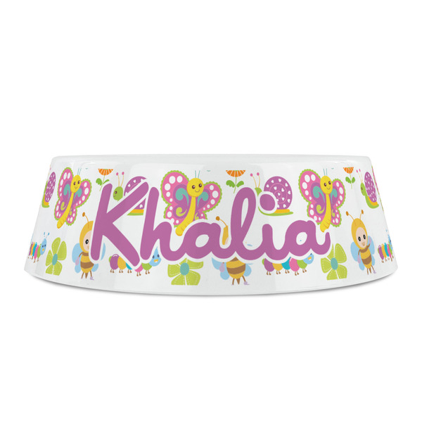 Butterflies Plastic Pet Bowls - Small - FRONT