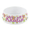 Butterflies Plastic Dog Bowl - Small (Personalized)