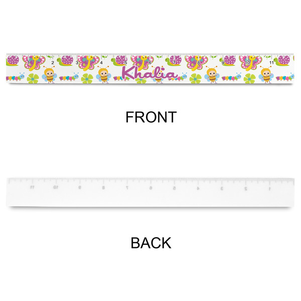 Butterflies Plastic Ruler - 12" - APPROVAL