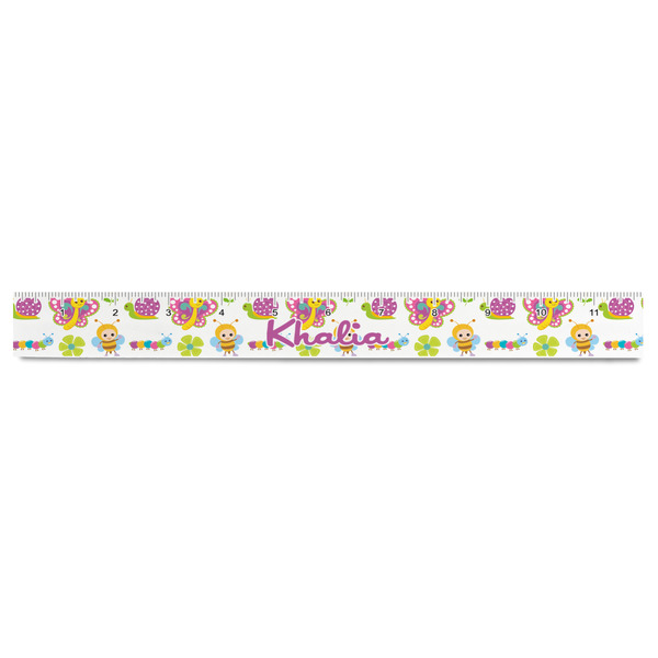 Butterflies Plastic Ruler - 12" - FRONT