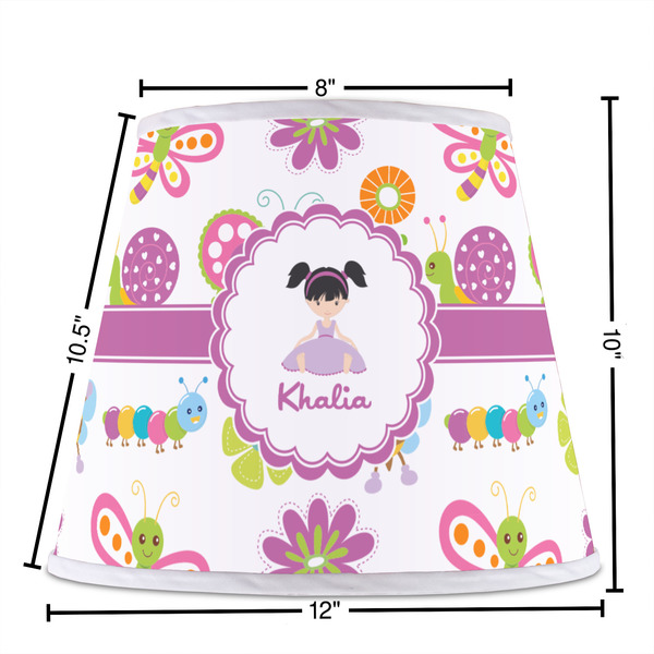 Butterflies Poly Film Empire Lampshade - Dimensions