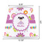 Butterflies Poly Film Empire Lampshade - Dimensions