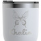Butterflies RTIC Tumbler - White - Close Up