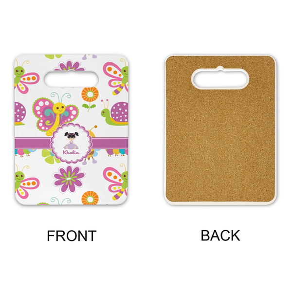 Butterflies Rectangle Trivet with Handle - APPROVAL