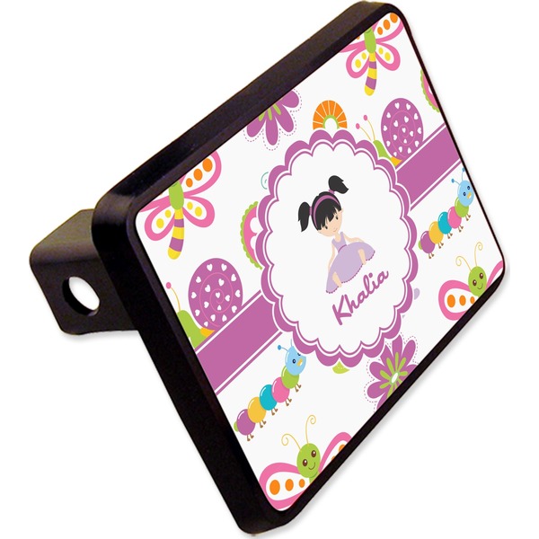 Custom Butterflies Rectangular Trailer Hitch Cover - 2" (Personalized)