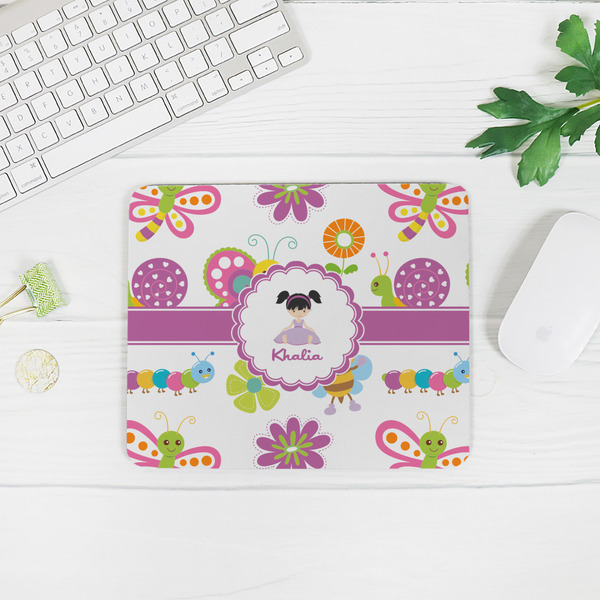 Butterflies Rectangular Mouse Pad - LIFESTYLE 2
