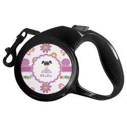 Butterflies Retractable Dog Leash - Small (Personalized)