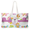 Butterflies Large Rope Tote Bag - Front View