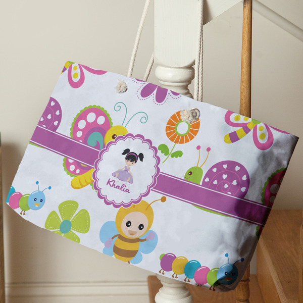 Butterflies Large Rope Tote - Life Style